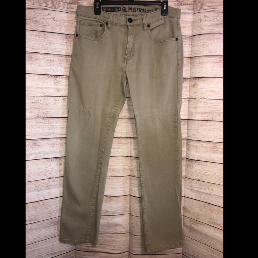 RSQ men’s slim straight tan pant